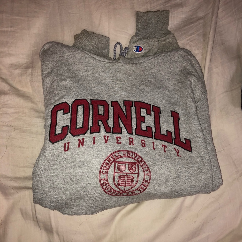 GREY CORNELL UNIVERSITY HOODIE